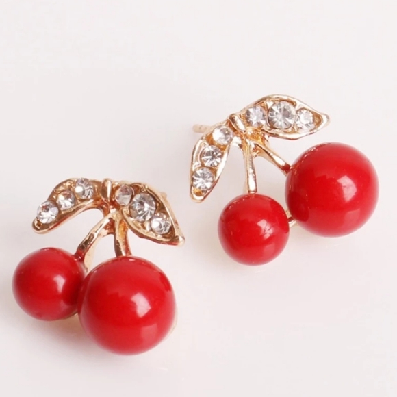 Cherry Earrings - Picture 2 of 3